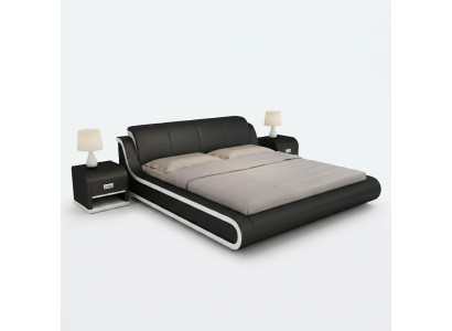 Letto in pelle Design Letto matrimoniale Letti Letto in pelle Imbottitura Camera da letto Matrimonio