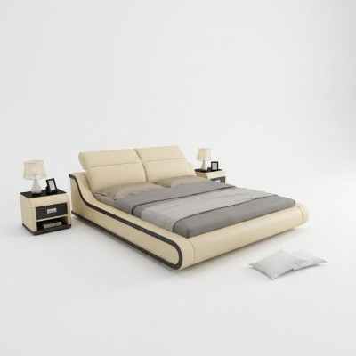 Letto imbottito decorativo design di lusso letto doppio albergo 180x200 cm camera da letto