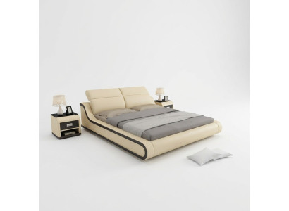 Letto imbottito decorativo design di lusso letto doppio albergo 180x200 cm camera da letto