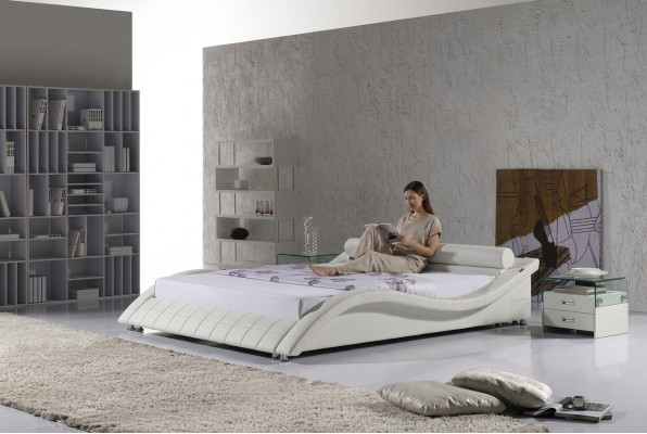 Camera da letto Letto Design moderno Letti a baldacchino matrimoniale 180x200