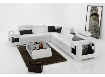Divano design divano angolare in pelle tessuto set di divani imbottiti