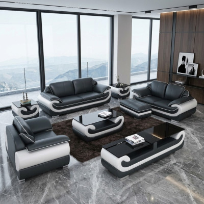Set di divani 3+2+1 posti + pouf. Sofa set coperto divano letto.