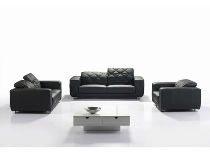 Divano in pelle, set di divani 3+2+1 posti, set di divani decorativi, divano imbottito.