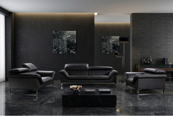 Relax divano 3+2+1 set di posti a sedere design divani imbottiti in pelle.