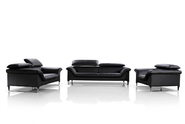 Relax divano 3+2+1 set di posti a sedere design divani imbottiti in pelle.