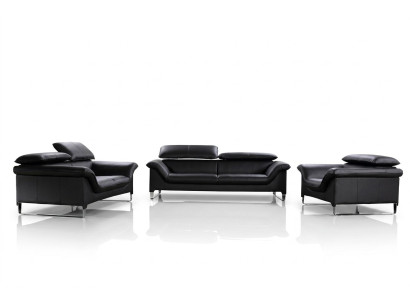 Relax divano 3+2+1 set di posti a sedere design divani imbottiti in pelle.