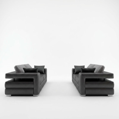 Divano moderno in pelle divano divano angolare 3+2+1 set di sedute design