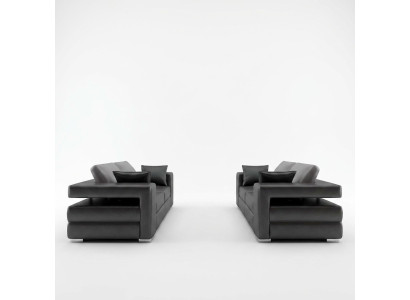 Divano moderno in pelle divano divano angolare 3+2+1 set di sedute design
