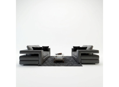 Set completo divano 3 posti + 2 poltrone poltrone designer 3 pezzi