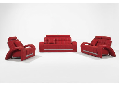 Divano in pelle Divano Divano angolare 3+1+1 posti Set divani Divano suite