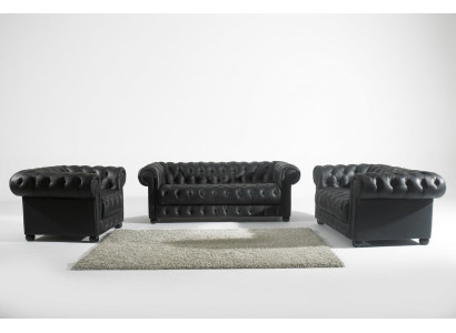 Chesterfield divano a due posti Design imbottito Sofà Nuovo