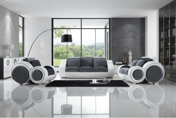 Set di divani moderni 3+2+1 posti design divani divani imbottiti in tessuto.