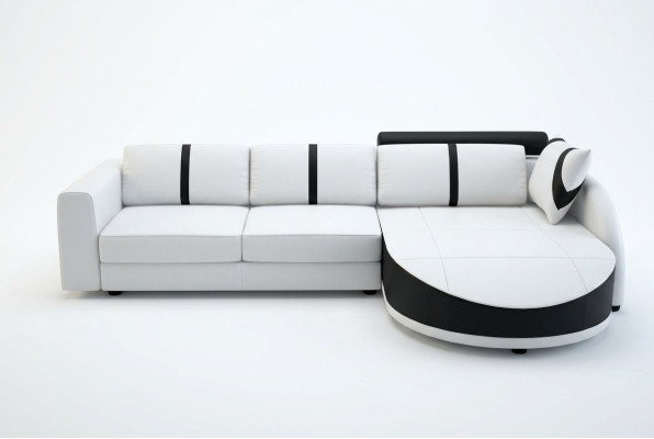 Divano design divano imbottito in pelle tessuto angolareinese