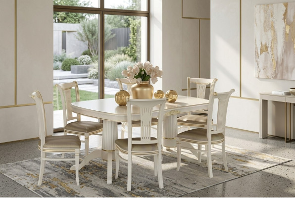 Set di sedie Sedie Imbottite Set da cucina Soggiorno Sala da pranzo Set Designer 6x