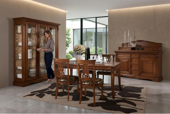 Tavolo da pranzo Tavoli Tavolo Design Classico Legno Barocco Rococò Italia