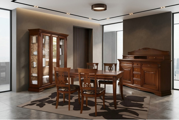 Tavolo da pranzo Tavoli Tavolo Design Classico Legno Barocco Rococò Italia