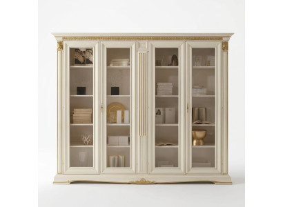 Ufficio Libreria Scaffale Armadio di classe Mobili di lusso italiani Armadietto antico Legno massiccio