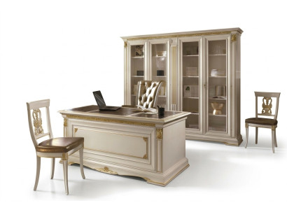 Stanza da lavoro Ufficio Mobili Tavolo Armadio Sedia Set 3 pezzi in legno massello  Aula lavoro Ufficio Mobili Tavolo Armadio Sedia Set 3 pezzi in legno massello