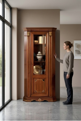 Vetrina Vetrina in vetro Stile barocco Rococò Vetrina classica Armadio Vetrina