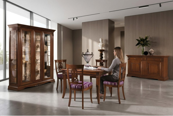 Tavolo da pranzo Tavoli Tavoli Design Classico Legno Barocco Rococò Mobili nuovi