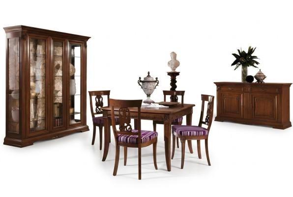 Tavolo da pranzo Tavoli Tavoli Design Classico Legno Barocco Rococò Mobili nuovi