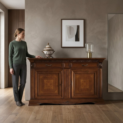 Alta qualità Kommoden classiche in legno massiccio, credenza, mobiletto per cassetti, nuovo per hotel.