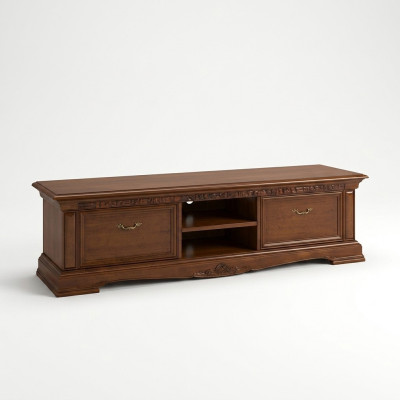 Mobile da design in legno per soggiorno con ripiani per TV e lussuosi armadi nuovi