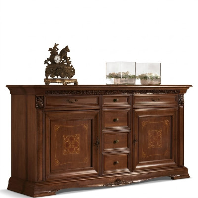 Barocco Rococò Buffet Comò di lusso in stile antico vero legno massiccio nuovo xxl grande