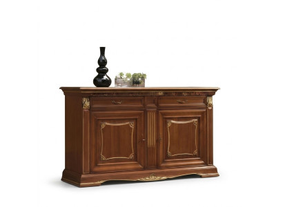 Comò credenza soggiorno barocco design xxl nuova in massello di legno.