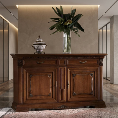 Credenza Buffet XXL Stile Barocco Rococò Decorazione Consolle