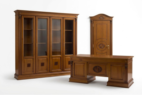 Porta barocca + telaio, porte interne su misura, porte in legno classiche