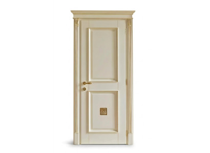 Porta + telaio Porte interne Barocco Su misura Porte classiche in legno massiccio italiane nuove!