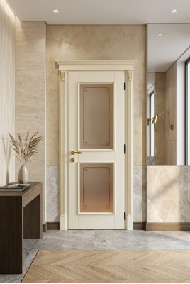 Porta + telaio Porte interne Barocco Su misura Porte in legno massello classiche Made in Italy nuove