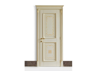 Porte interne Barocco Rococò su misura con telaio, porte in legno massiccio classico italiano