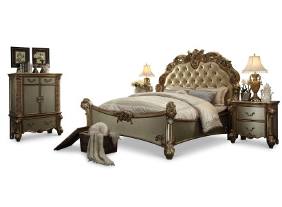 Letto 2x comodino 3 pezzi. Camera da letto Set Designer Gruppo di lusso.