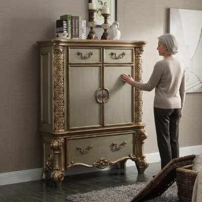 Buffet credenza comò armadietto barocco rococò credenza consolle oro legno nuovo