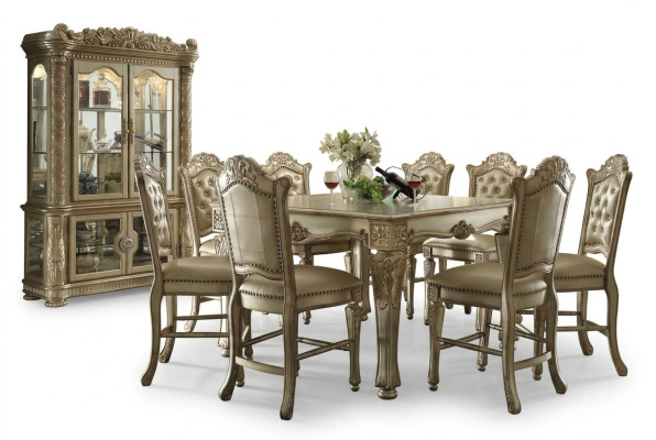 Sala da pranzo Set da pranzo Classico Tavolo da pranzo 6 sedie Chesterfield
