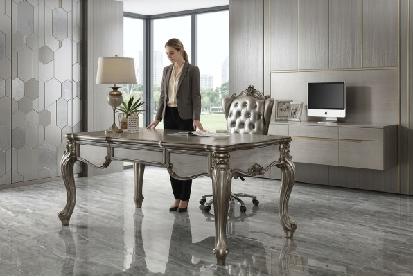 Scrivania Tavolo Scrivanie Barocco Rococò Legno Nuovi Tavoli Ufficio Arredamento