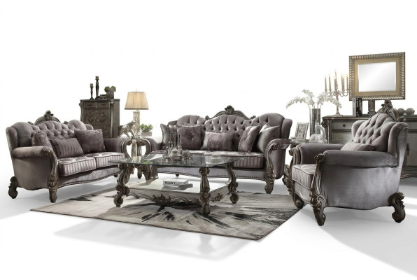 Design divani relax a 3 posti per club Lounge in tessuto imbottito.