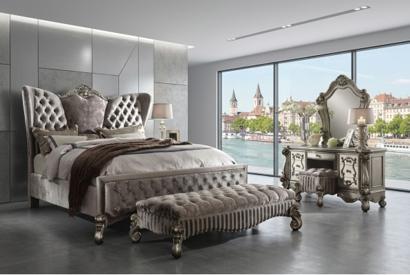 Sgabello di design in pelle tessuto di lusso Chesterfield Poggiapiedi Pouf Chesterfield.