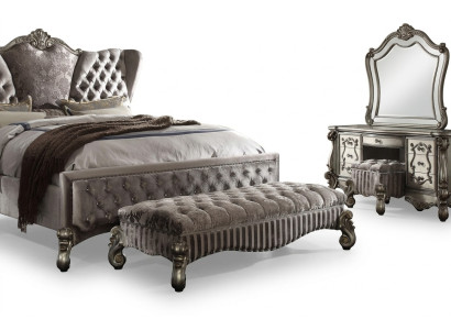 Sgabello di design in pelle tessuto di lusso Chesterfield Poggiapiedi Pouf Chesterfield.