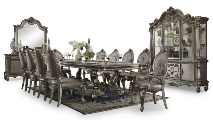 Tavolo da pranzo Tavoli Tavoli Tavolo Ufficio Design Classico Decorazione Legno Barocco