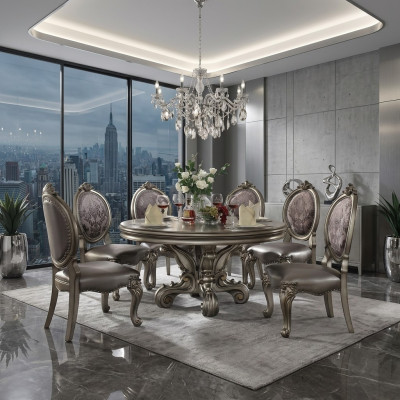 Design poltrona di lusso sedie seduta schienale decorazione sala da pranzo legno sedia in pelle