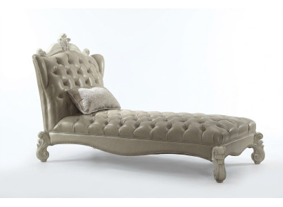 Chesterfield Chaiselongue Divano Lis Chaise Club Relax Letto Pelle Tessuto nuovo