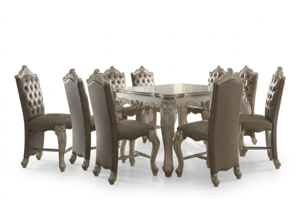 Set da pranzo reale Tavolo da pranzo rettangolare con x8 sedie Mobili barocchi rococò