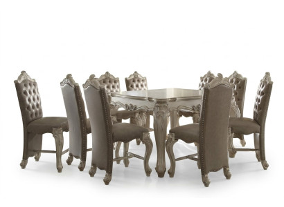 Set da pranzo reale Tavolo da pranzo rettangolare con x8 sedie Mobili barocchi rococò