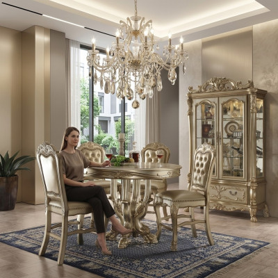 Designer Tavolo da pranzo rotondo Tavolo rotondo Tavolo di alta classe Tavoli rotondi Mobili classici