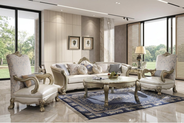 Salotto di lusso Club televisivo imbottito poltrona reale design divano sofa.