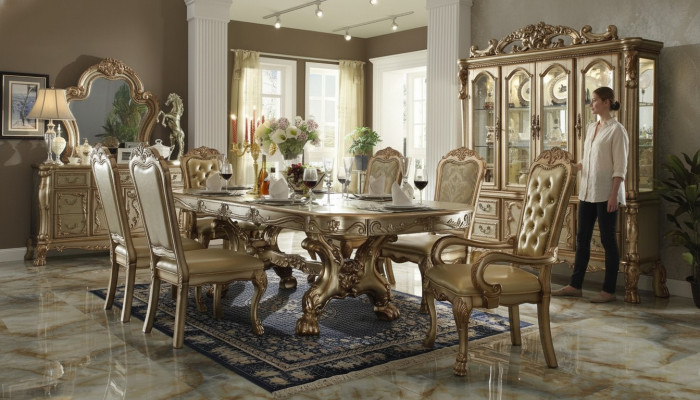 Classico lusso tavolo legno tavoli rococò barocco decorazione stile antico mangiare abitativo