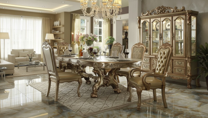 Classico lusso tavolo legno tavoli rococò barocco decorazione stile antico mangiare abitativo